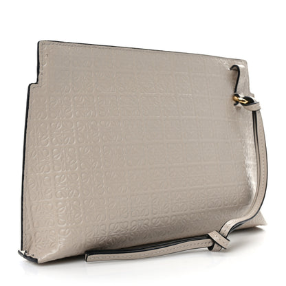 Loewe Calfskin Embossed Mini Repeat T Pouch Beige 3 of 9