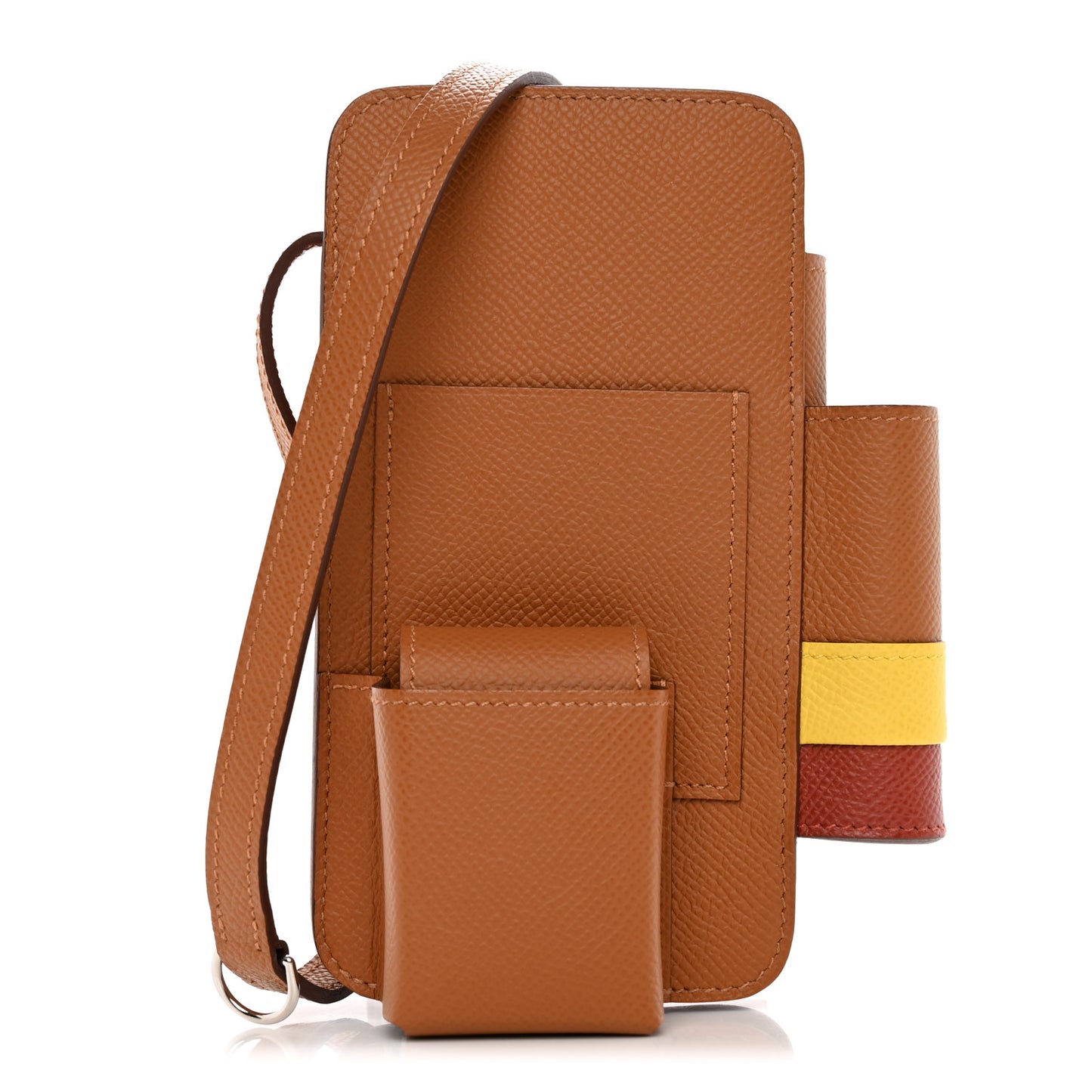 Epsom Hermesway Phone Case Gold Jaune De Naples Rouge Grenat