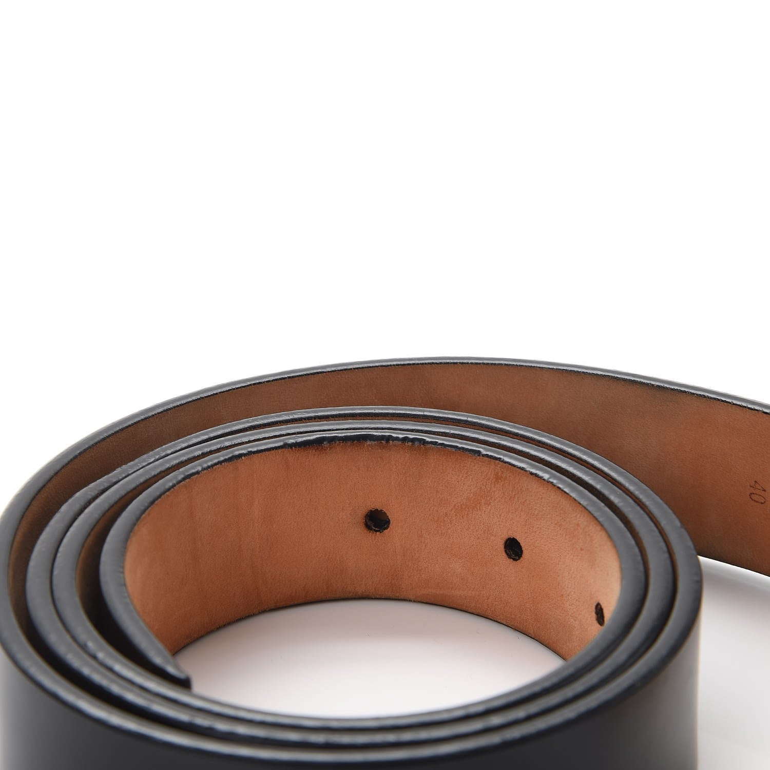 Louis Vuitton Calfskin 30mm LV Initiales Belt 100 40 Black 6 of 12