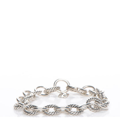 David Yurman Sterling Silver 10mm Medium Oval Link Bracelet 1 of 5