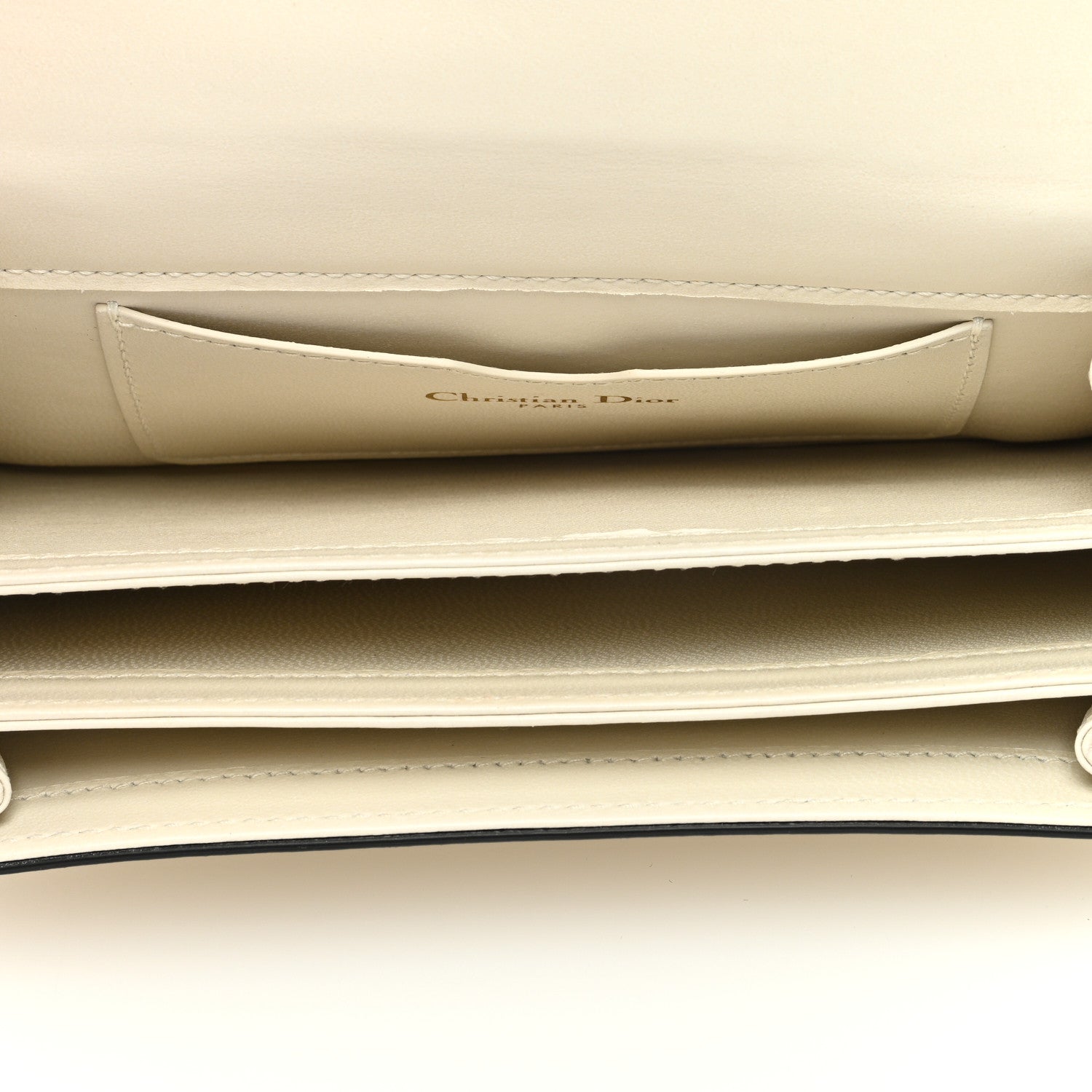 Christian Dior Lambskin Embroidered La Roue De La Fortune Tarot Pouch Clutch White 5 of 8