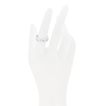 Tiffany 18K White Gold Diamond T Two Ring 54 7 2 of 5