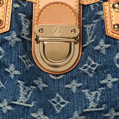 Louis Vuitton Monogram Denim Pleaty Blue 7 of 9