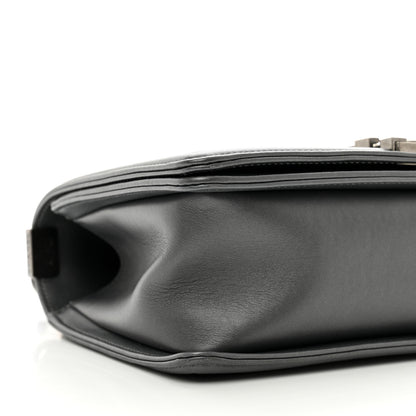 Chanel Lambskin Quilted Medium Boy Flap Dark Grey 9 of 12