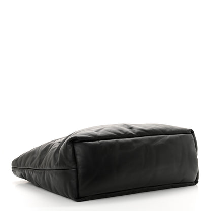 Saint Laurent Lambskin Wide Puffer Tote Black 3 of 10