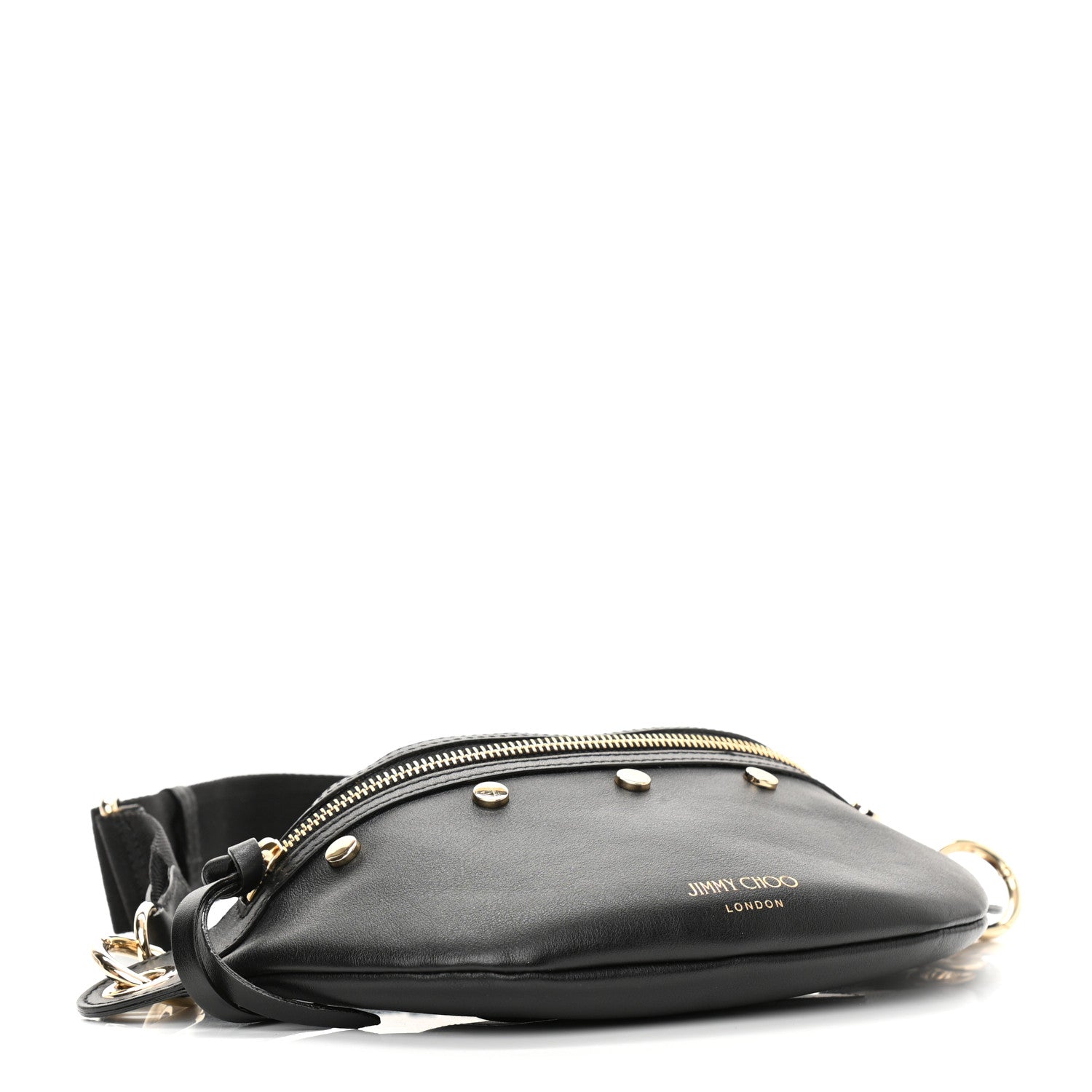 Jimmy Choo Calfskin Studded Lockett Belt Bag Black 4 of 6