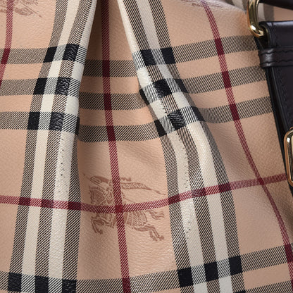 Burberry Haymarket Check Large Northfield Tote Chocolate 10 of 11