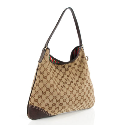 Gucci Monogram Medium New Britt Hobo Dark Brown 3 of 7