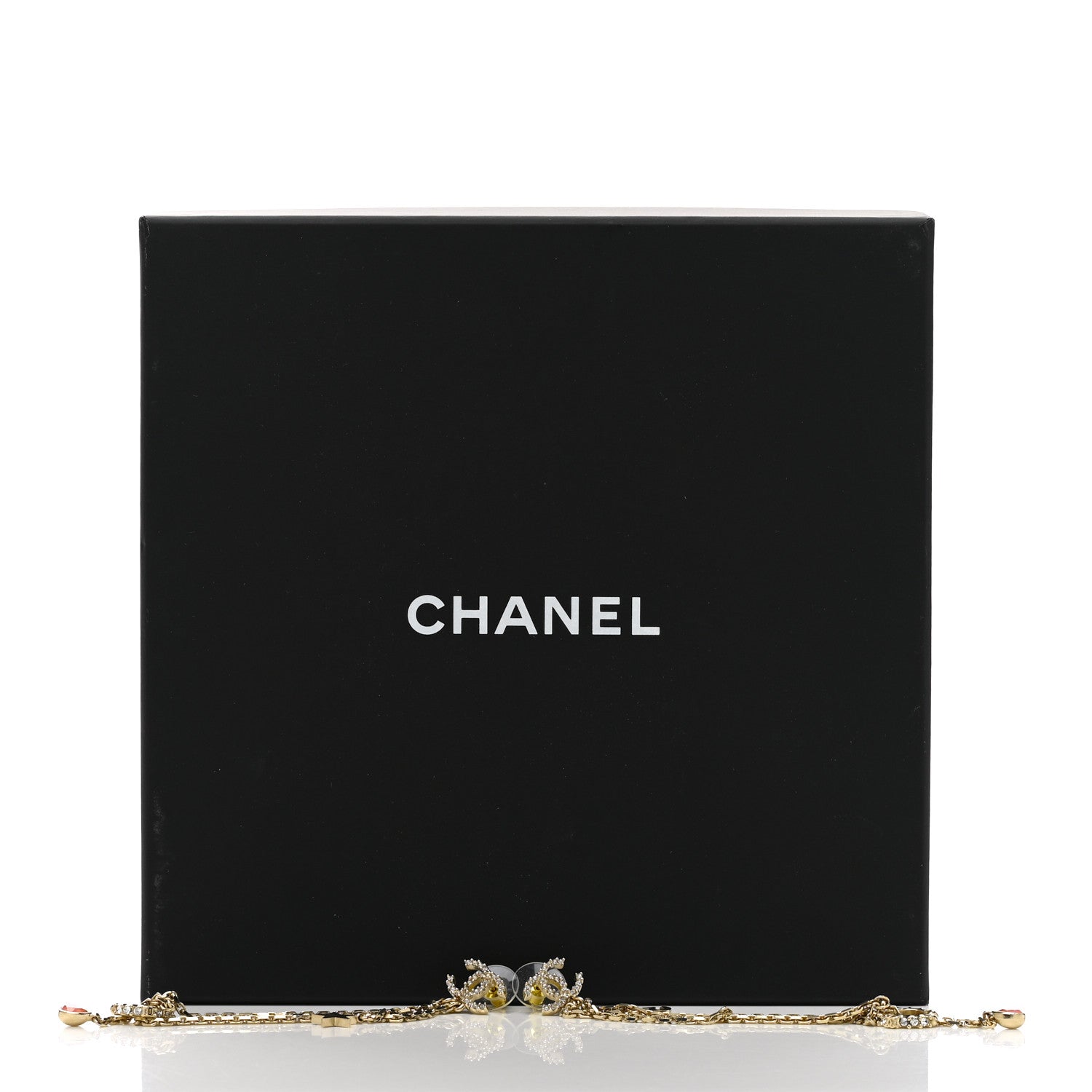 Chanel Crystal Star 5 Drop CC Earrings Gold 5 of 5
