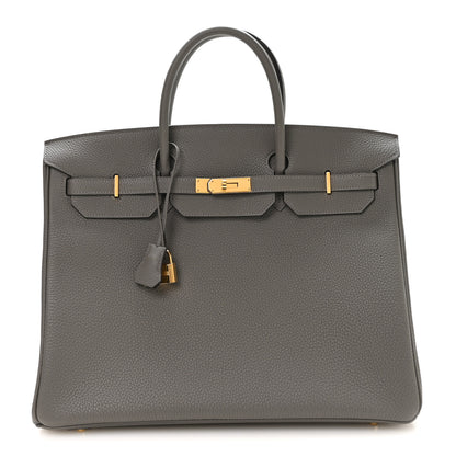 Hermes Togo Birkin 40 Gris Meyer 1 of 10