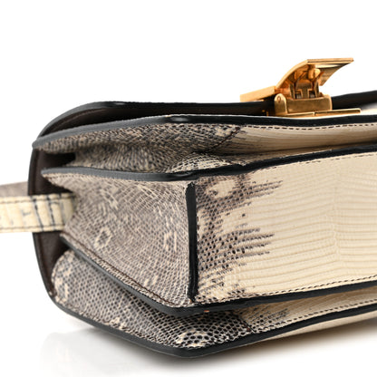 Celine Lizard Small Classic Box Flap Bag Natural 9 of 13