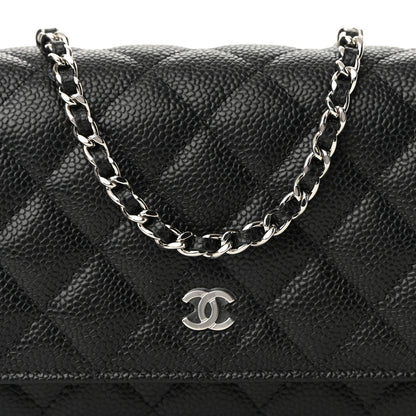 Chanel Caviar Quilted Wallet On Chain WOC Black 8 of 11