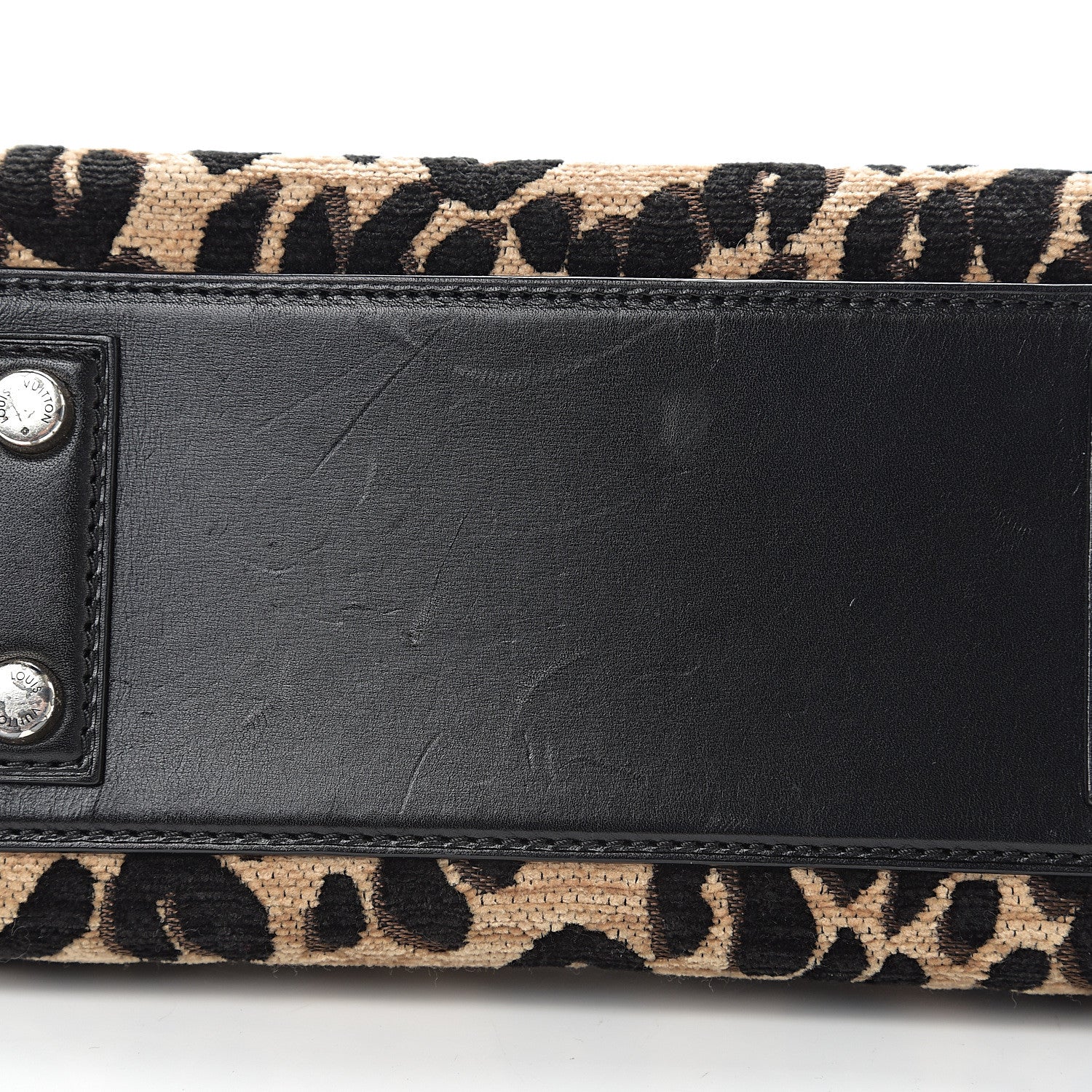 Louis Vuitton Jacquard Velvet Leopard Print Stephen Sprouse Baby Bag 8 of 9