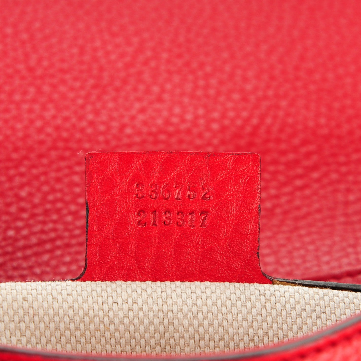 Gucci Pebbled Calfskin Medium Soho Flap Crossbody Tabasco Red 7 of 8
