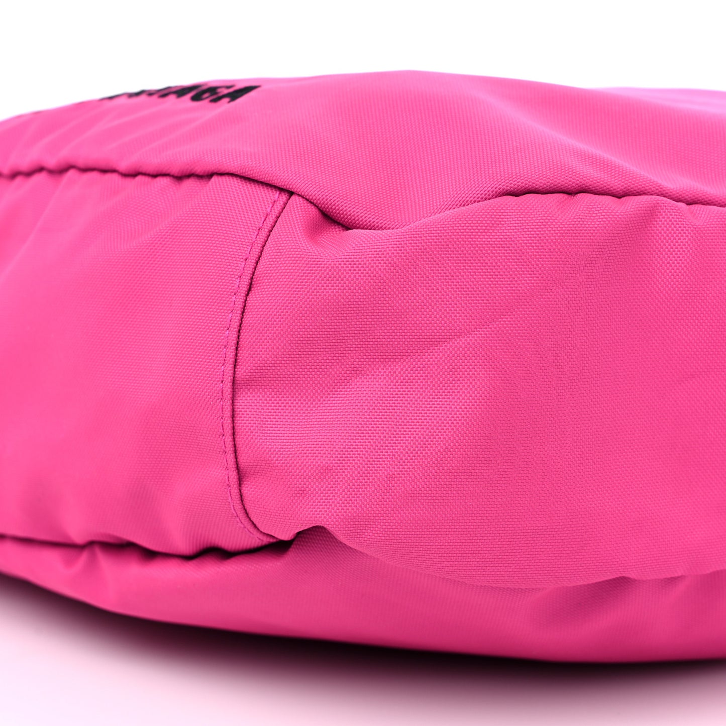 Nylon Wheel Logo Sling Bag Fluo Pink
