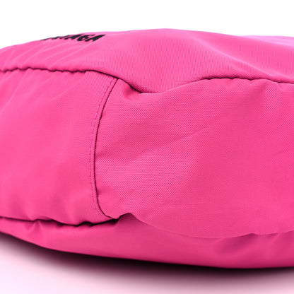 Balenciaga Nylon Wheel Logo Sling Bag Fluo Pink 8 of 10