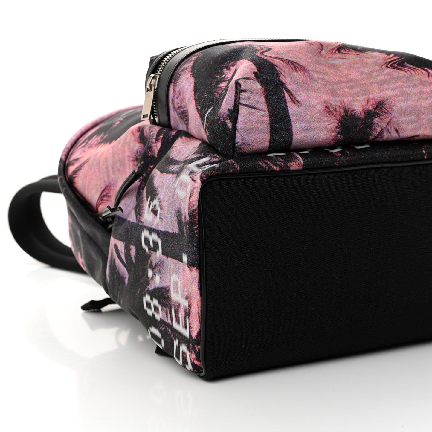 Canvas Palm Tree Sunset City Backpack Violet Black