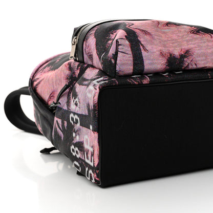 Saint Laurent Canvas Palm Tree Sunset City Backpack Violet Black 8 of 9