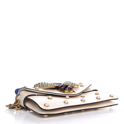Gucci Nappa Pearl Studded Mini Queen Margaret Broadway Shoulder Bag Mystic White 5 of 8