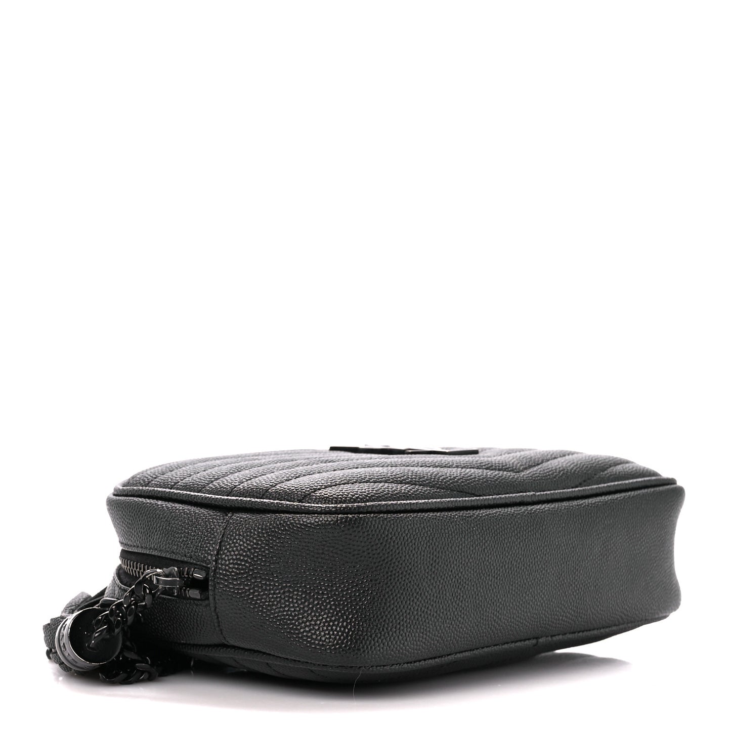 Grain De Poudre Matelasse Monochrome Monogram Mini Lou Camera Bag Black
