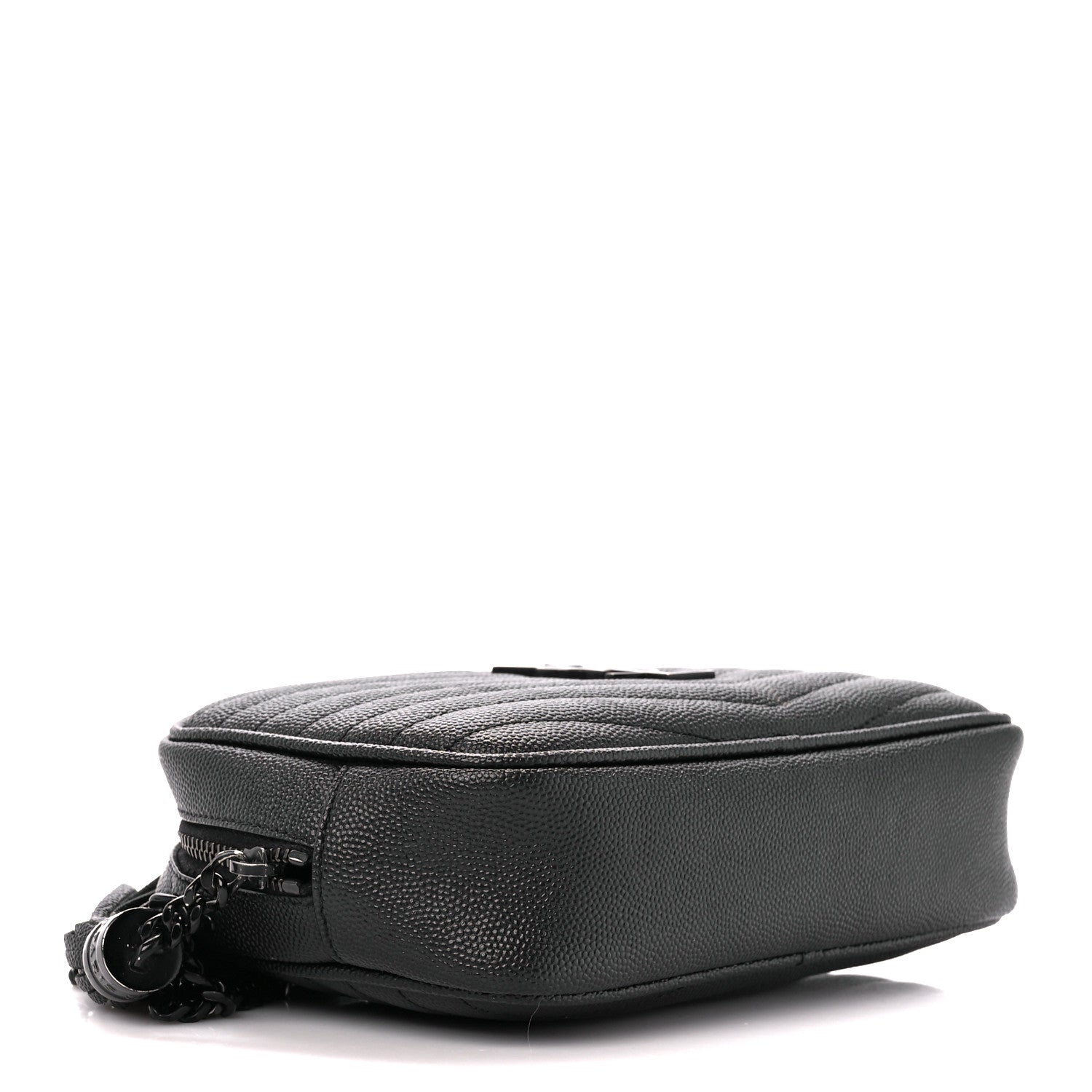 Saint Laurent Grain De Poudre Matelasse Monochrome Monogram Mini Lou Camera Bag Black 4 of 10