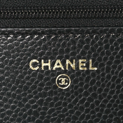 Chanel Caviar Quilted Wallet on Chain WOC Black 6 of 11