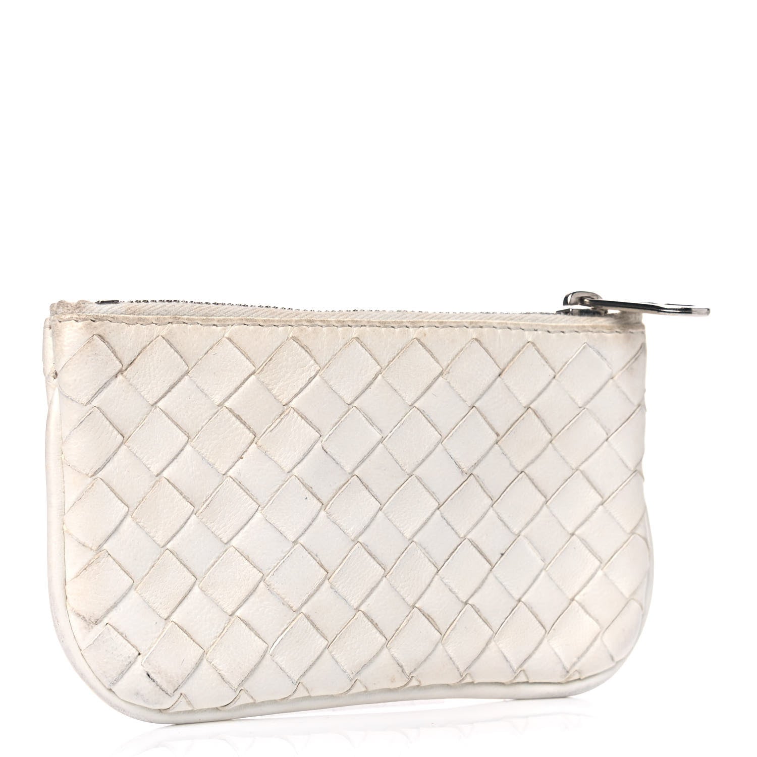 Bottega Veneta Nappa Intrecciato Key Holder White 2 of 7