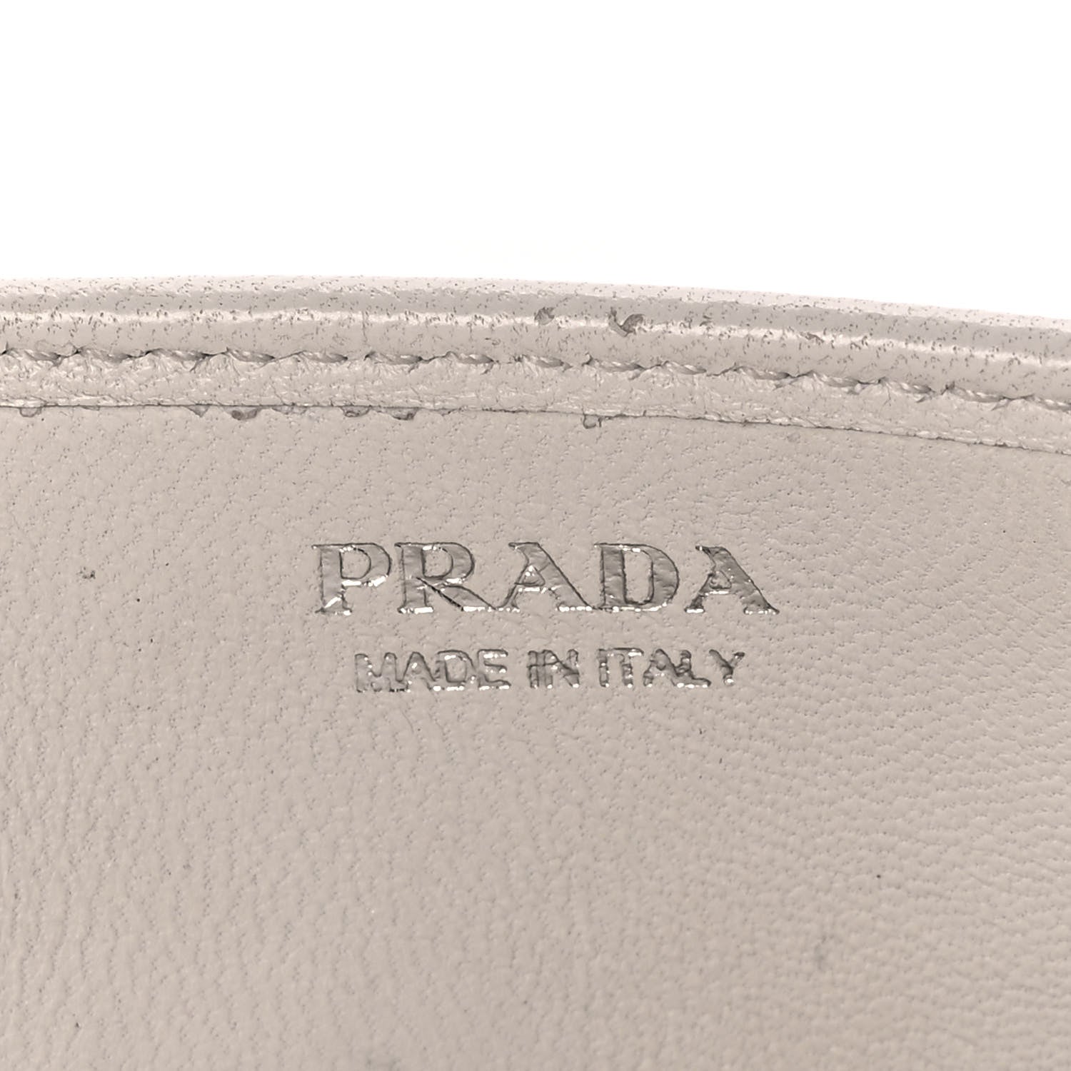 Prada Soft Calfskin Impunture Diagramme Chain Wallet 6 of 11