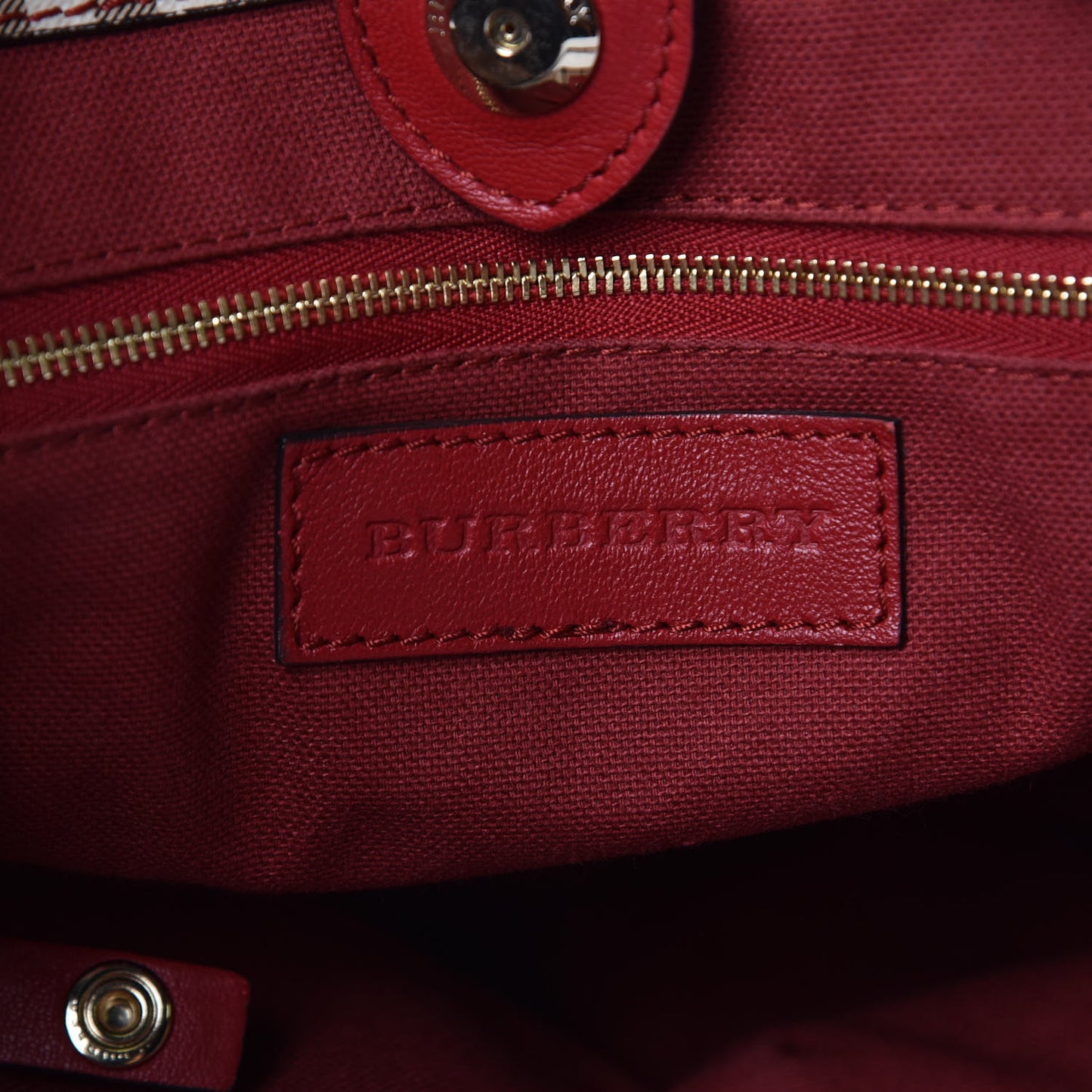 Haymarket Check Small Canterbury Tote Red