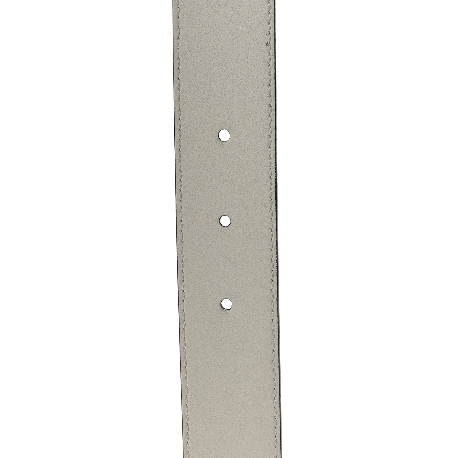 Gucci Calfskin Trapuntata Zumi 30mm Belt 100 40 White 4 of 5