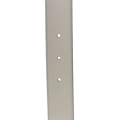 Gucci Calfskin Trapuntata Zumi 30mm Belt 100 40 White 4 of 5