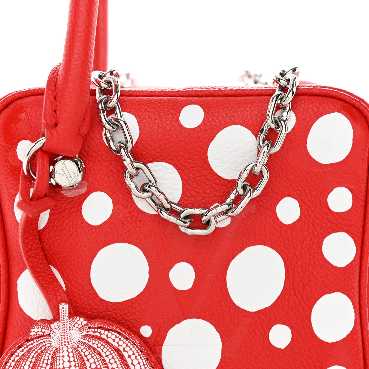 LV X YK Empreinte Square Bag Red White