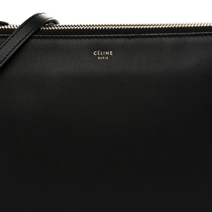 Celine Lambskin Large Trio Crossbody Bag Black 9 of 12