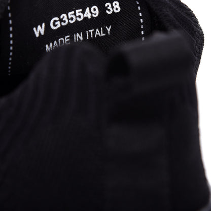 Chanel Fabric Logo Sneakers 38 Black 9 of 10