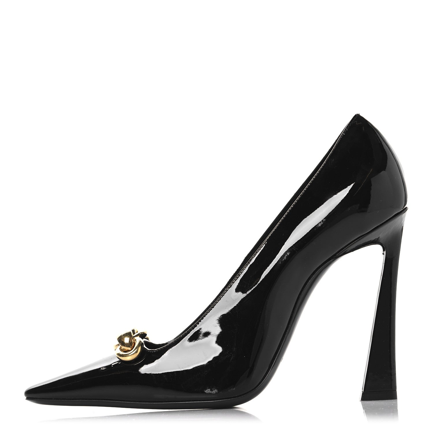 Saint Laurent Patent Silvana 110mm Pumps 38.5 Black 1 of 10