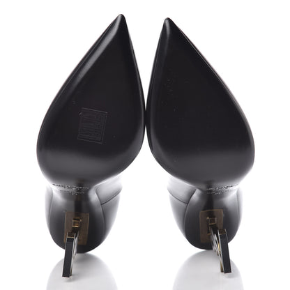 Saint Laurent Calfskin Opyum 100 Pumps 39 Black 5 of 8