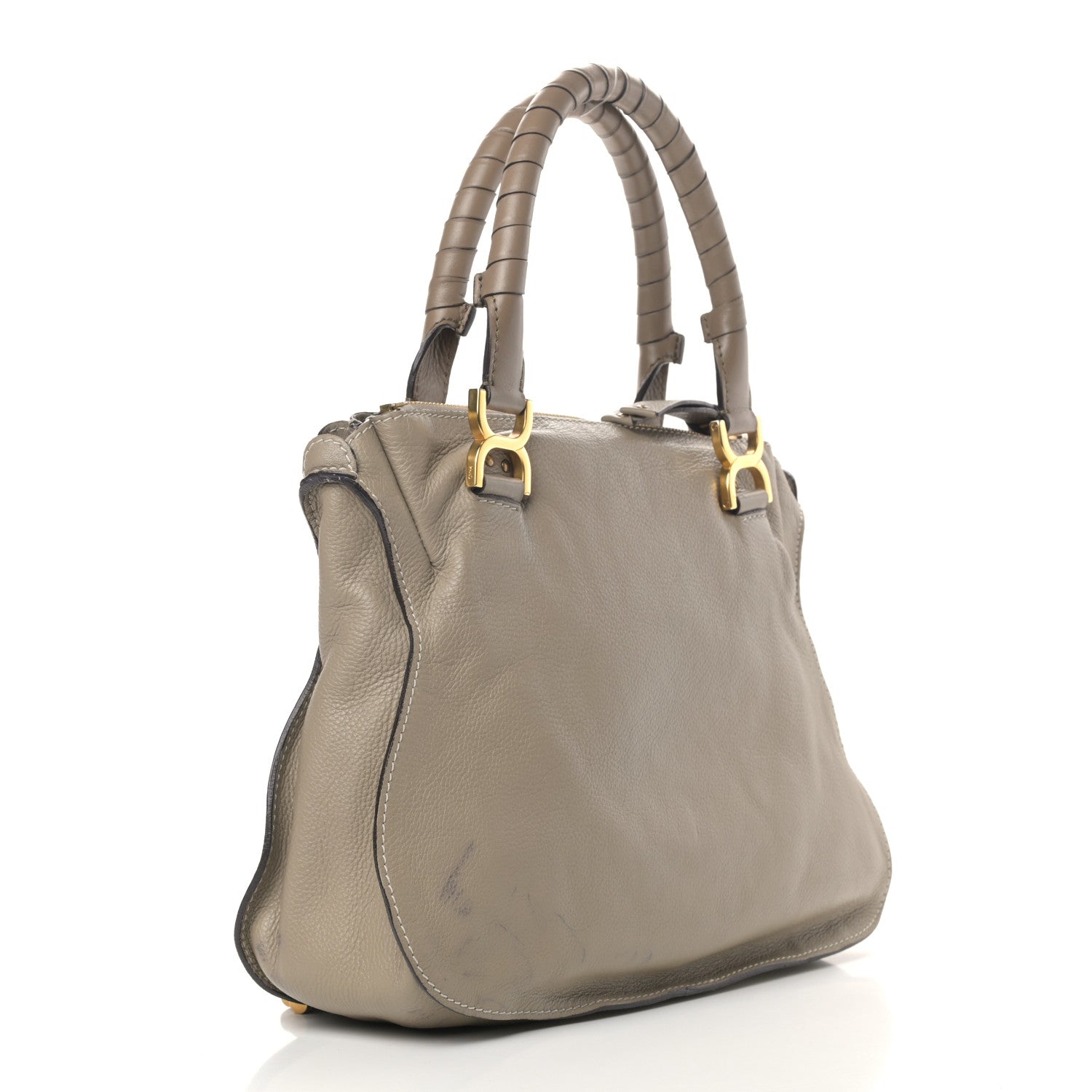 Chloe Calfskin Medium Marcie Satchel Beige 3 of 16
