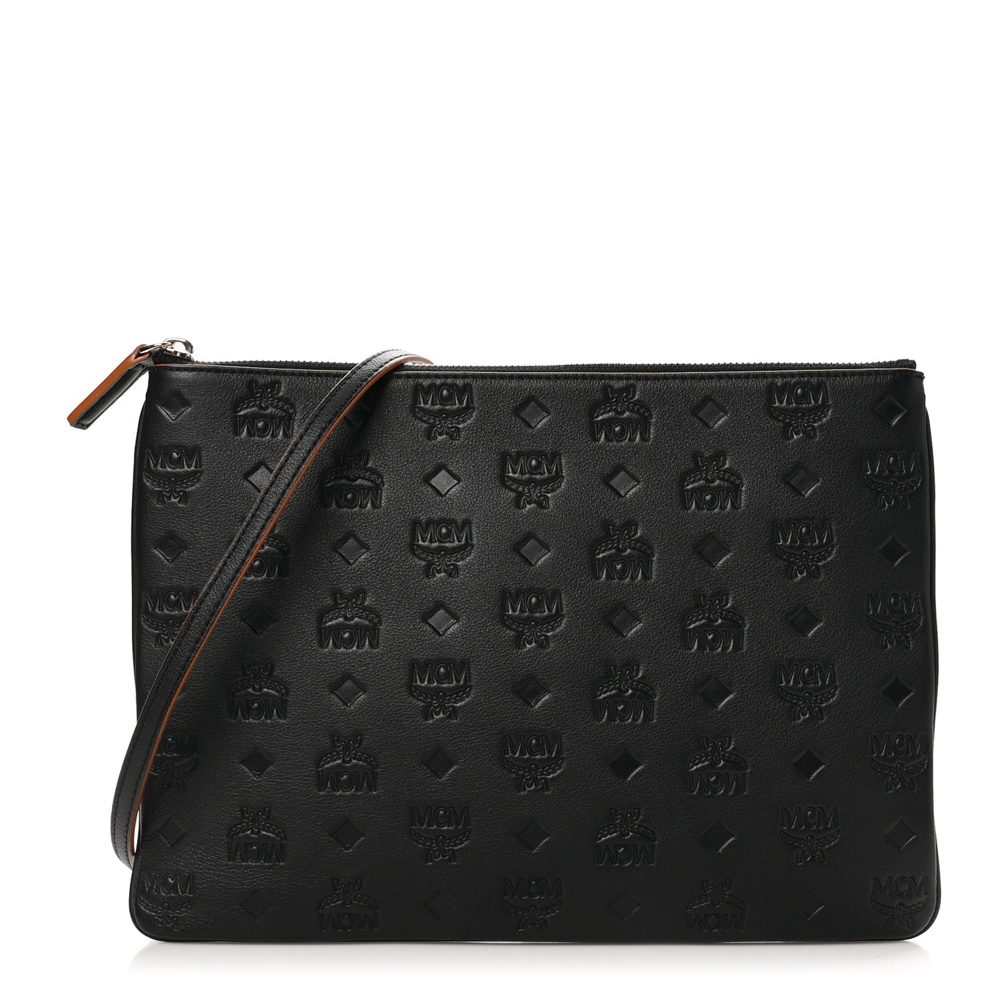 Calfskin Monogram Klara Crossbody Pouch Black