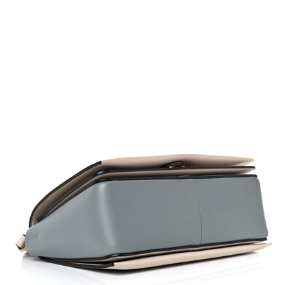 Celine Shiny Smooth Calfskin Medium Frame Shoulder Bag Grege Storm 4 of 11