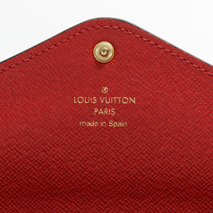Louis Vuitton Damier Ebene Josephine Wallet Red 7 of 7