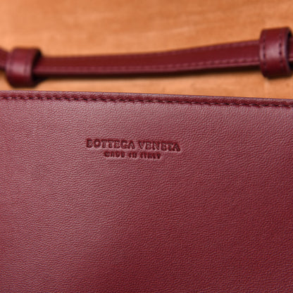 Bottega Veneta Lambskin Maxi Intrecciato Mini Cassette Crossbody Bag Bordeaux 6 of 11