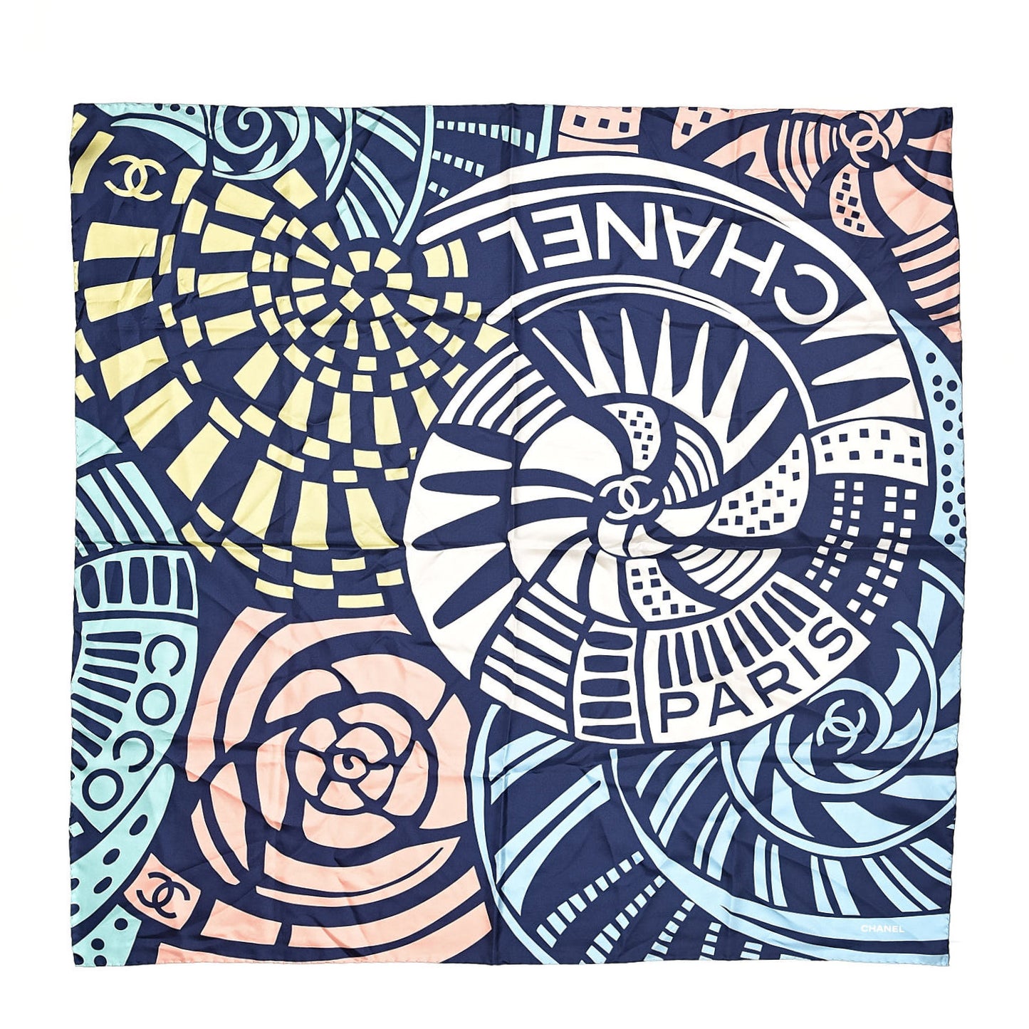 Silk CC Logo Scarf Multicolor