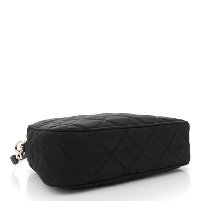 Prada Nylon Tessuto Impuntu Quilted Bandoliera Crossbody Bag Black 4 of 10