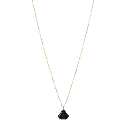 Bulgari 18K Rose Gold Diamond Black Onyx Divas' Dream Pendant Necklace 1 of 5