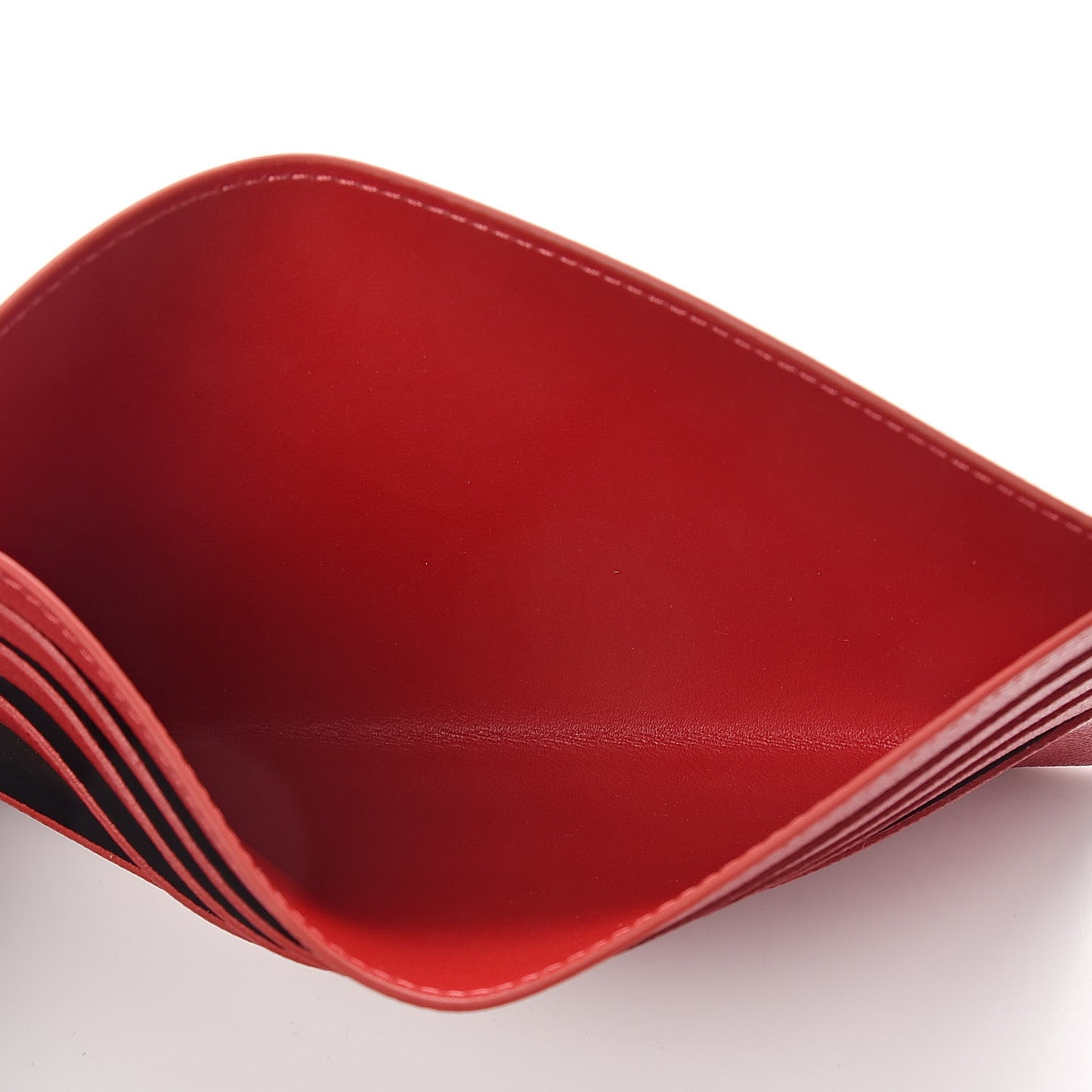 Calfskin Felicie Card Holder Insert Cherry