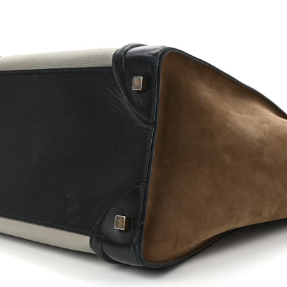 Celine Baby Grained Calfskin Nubuck Mini Tri-Color Luggage Khaki 8 of 11