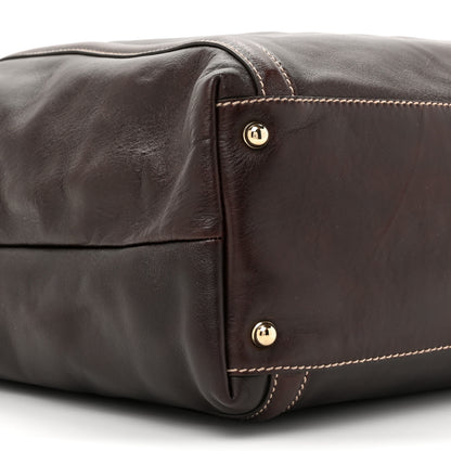 Gucci Calfskin Large Britt Shoulder Bag Dark Brown 10 of 10