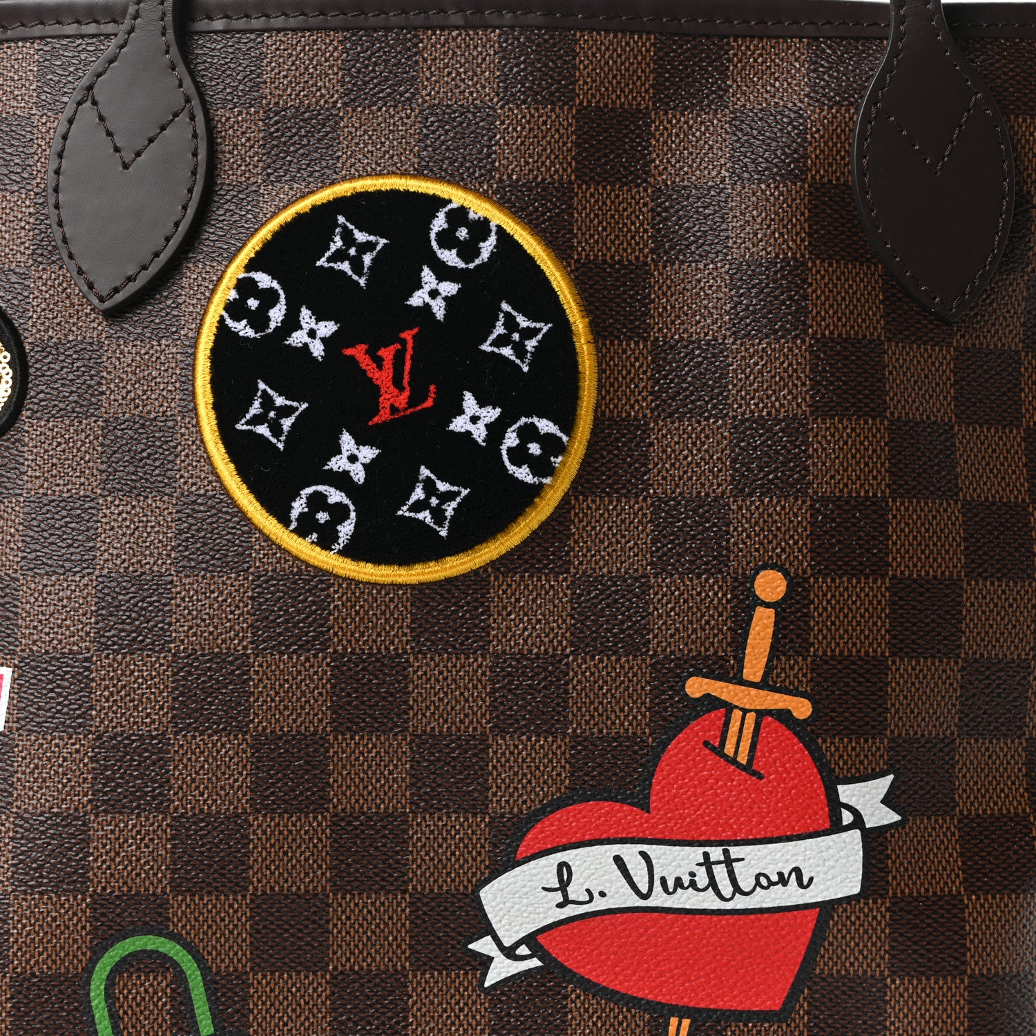 Louis Vuitton Damier Ebene Travel Stickers Neo Neverfull MM 8 of 10