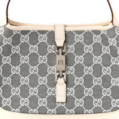 Gucci Monogram Web Small Jackie O Hobo White Grey 8 of 11