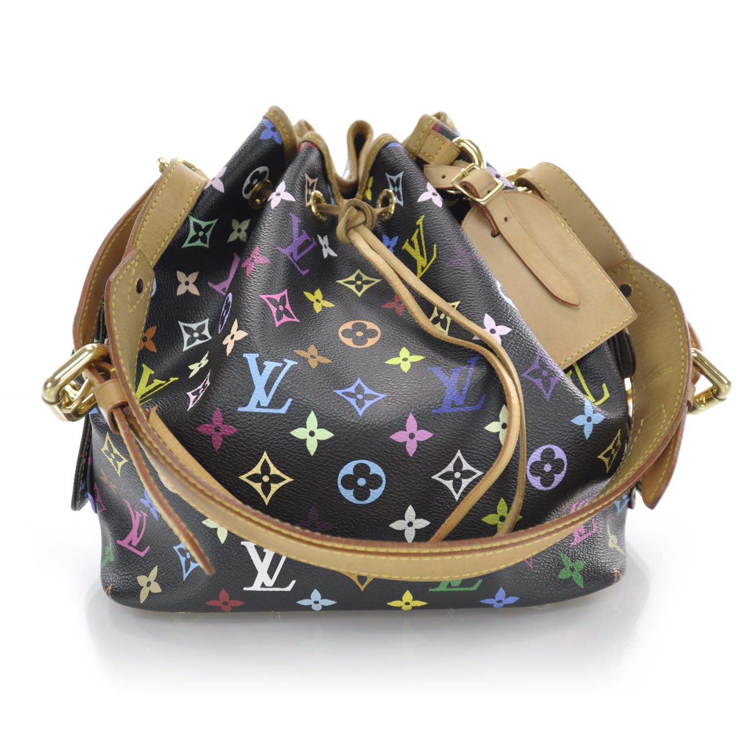 Louis Vuitton Monogram Multicolor Petit Noe Black 1 of 8